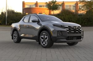 Hyundai Santa Cruz Mud Flap - Rally Armor - UR Series with Red Logo - Black - `22-`25 Hyundai Santa Cruz Mud Flap - Rally Armor - UR Series with Red Logo - Black - `22-`25